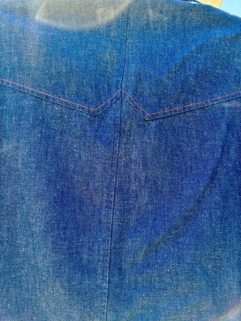 Men's Wrangler Vintage Retro Cowboy Western Denim Blazer - Blue - Picture 6 of 10